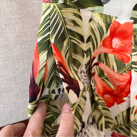 Talbots Floral Pleated A-Line Floral Skirt - Size 6P - Picture 4 of 11